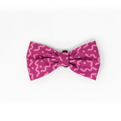 COLLAR CON MOÑO SPAGUETTI ROSA - JACK PET STYLE