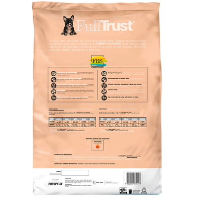 FullTrust Cachorro Razas Pequeñas Alimento Seco para Perros