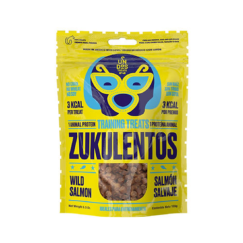 ZUKULENTOS ENTRENADORES - SALMÓN SALVAJE 155GR - UN DOS TREATS