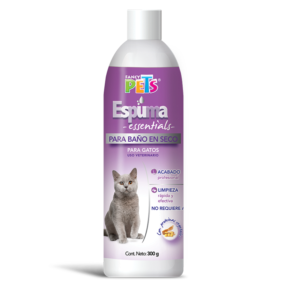 ESPUMA P/BAÑO EN SECO P/GATOS ESSENTIALS 300 G