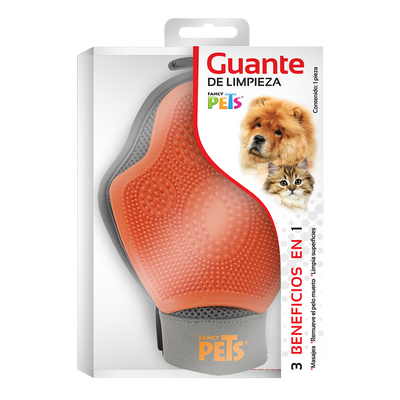 GUANTE P/CEPILLADO 3 EN 1 FANCY PETS