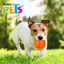 JUGUETE PELOTA ACANALADA DE CAUCHO FANCY PETS