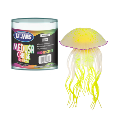 MEDUSA FLUORESCENTE CARIBE DE SILICON