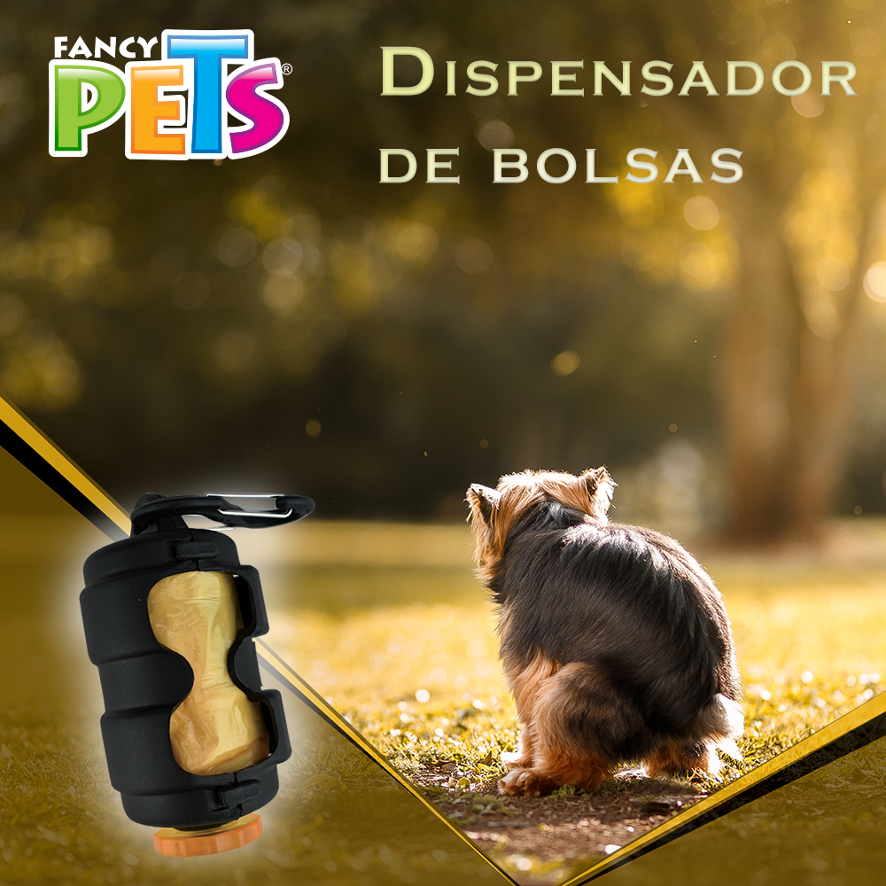 DISPENSADOR RETRACTIL C/BOLSAS SANITARIAS - 40 PZ FANCY PETS