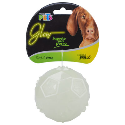 JUGUETE PELOTA DIAMANTE GLOW FANCY PETS