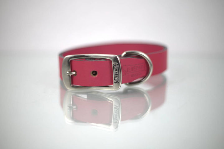 COLLAR DE PIEL LISO 2CM - SILVERADO