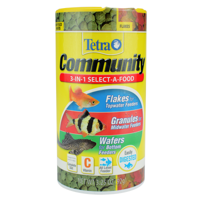 TETRA COMMUNITY 3-IN-1 SELECT-A-FOOD 3.2 OZ (92 G)