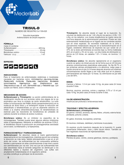 TRISUL-D INYECTABLE MEDERILAB