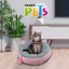 CAMA PETIT ROSA/GRIS P/GATO FANCYPETS