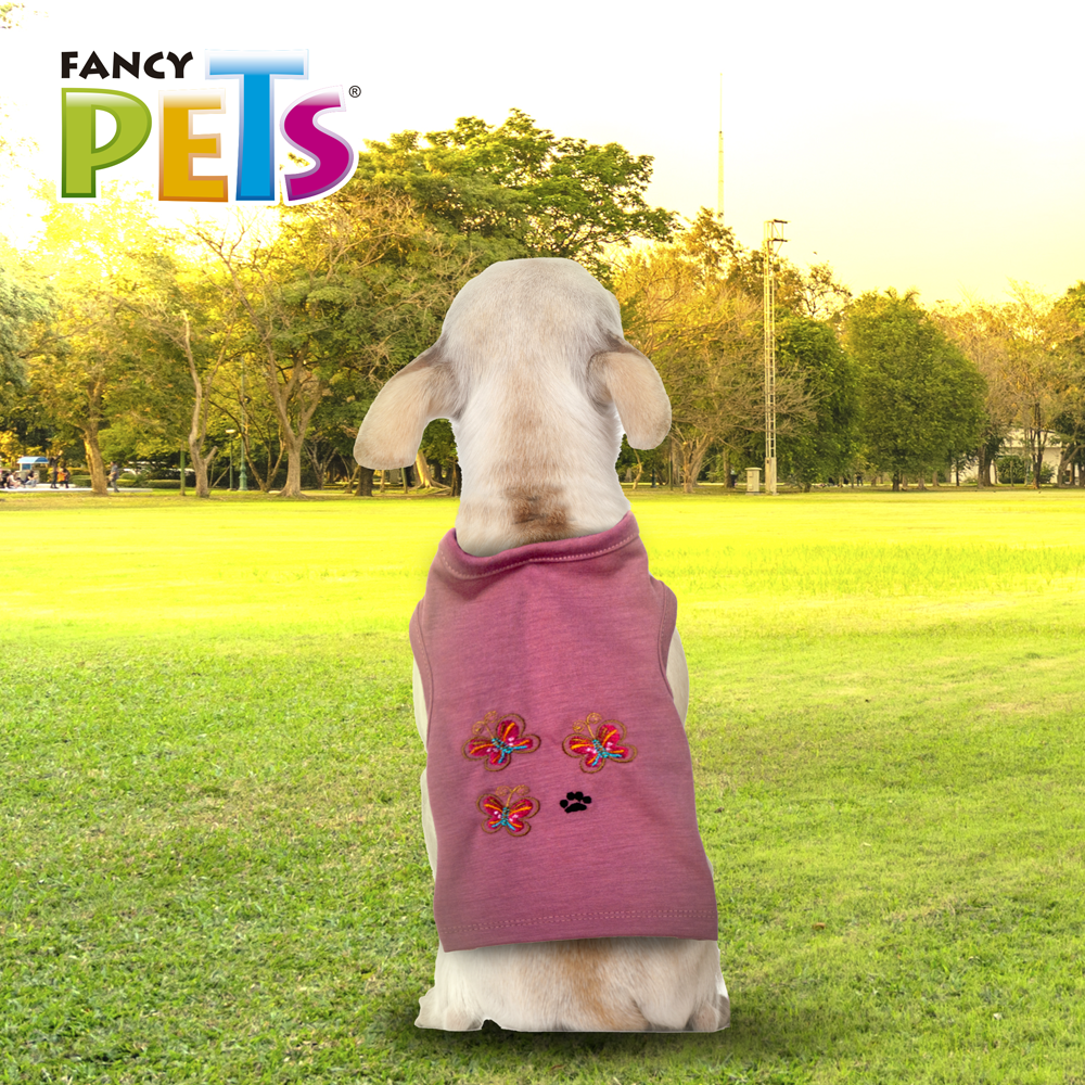 PLAYERA C/BORDADO FANCYPETS