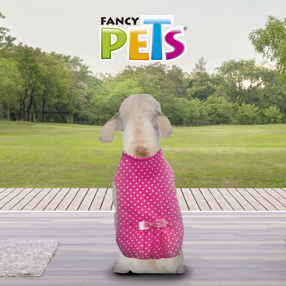 VESTIDO C/ CINTURON Y LISTON FANCYPETS