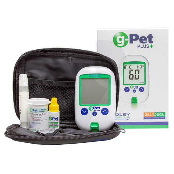 GLUCOMETRO G-PET PLUS + C/25 TEST STRIPS - WOODLEY