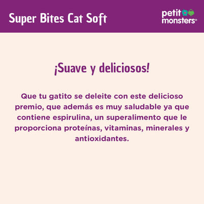 SUPER BITES PREMIOS SUAVES PARA GATO 85JR - PETIT MONSTERS