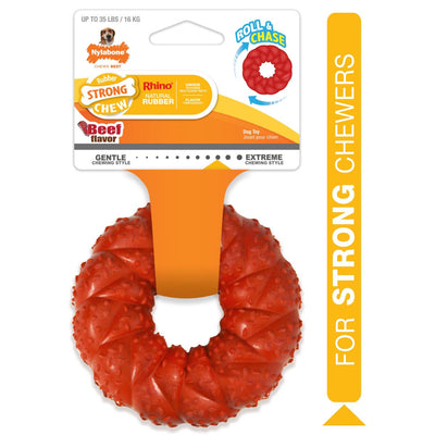 Nylabone Juguete Anillo Trenzado 3.75", Carne