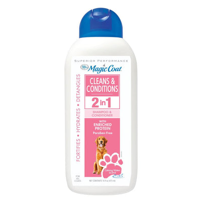 Four Paws Shampoo y Acondicionador Magic Coat Limpia y Acondiciona 2-en-1 para Perros