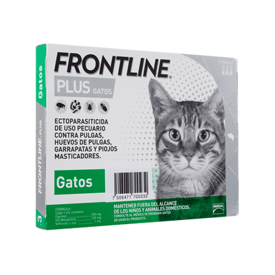 FRONTLINE PLUS GATO 3 PIPETAS - BOEHRINGER