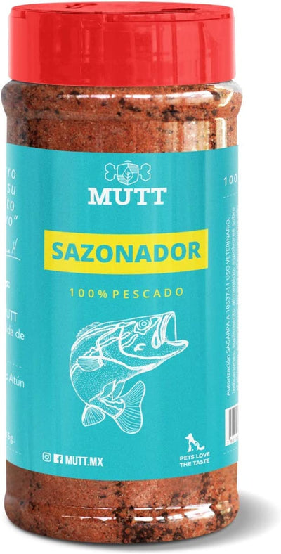 MUTT Sazonador de Pescado alimento para Perros y Gatos