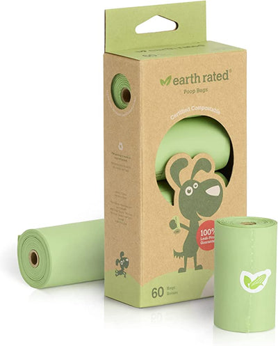 CAJA CON 60 BOLSAS COMPOSTABLES SIN OLOR - EARTH RATED