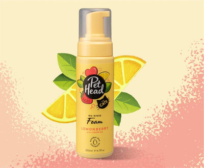 Pet Head Espuma sin Enjuague Felin' Good LemonBerry con Aceite de Limón Gato 200ml