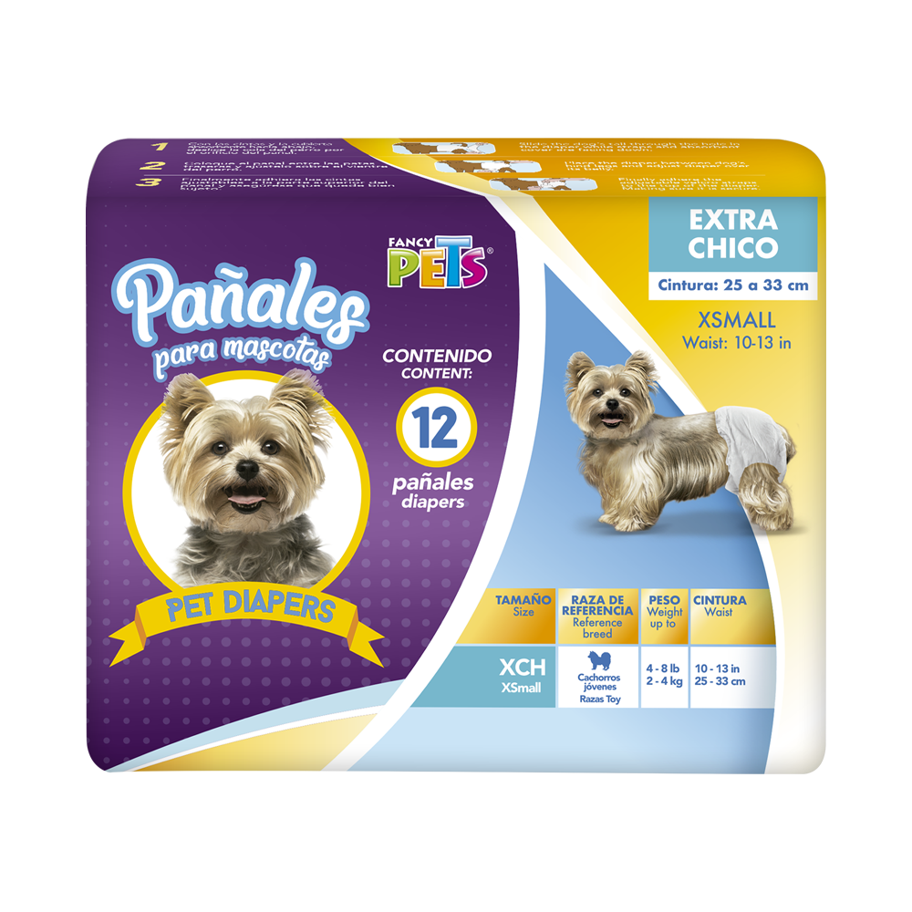 PAÑAL PARA PERRO FANCY PETS 12 PZ