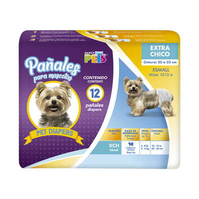 PAÑAL PARA PERRO FANCY PETS 12 PZ