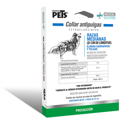 COLLAR ANTIPULGAS PARA PERRO MEDICAL SOLUTIONS