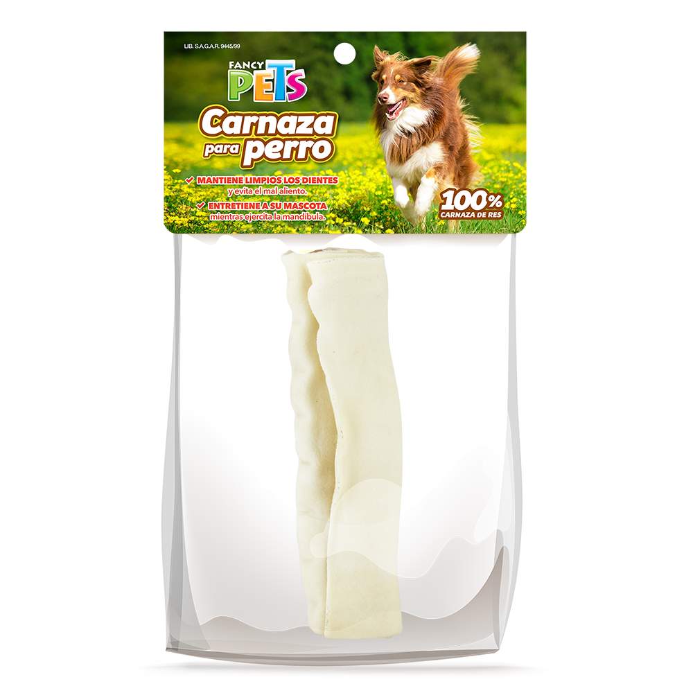 Fancy Pets Rollo de Carnaza Natural 5-6 IN