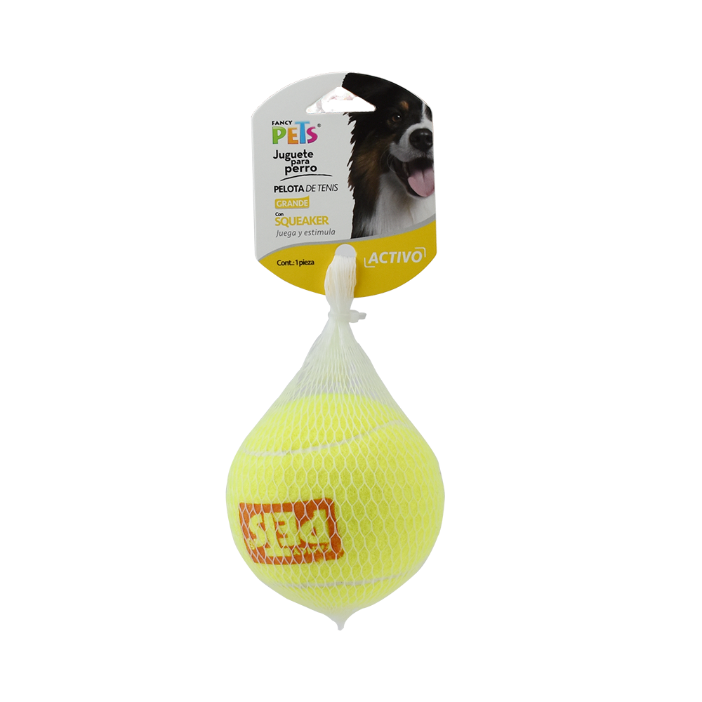 JUGUETE PELOTA TENIS C/SQUEAKER