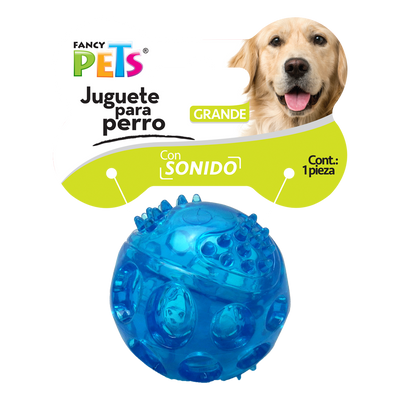 JUGUETE PELOTA FLEXIBLE C/SONIDO FANCY PETS