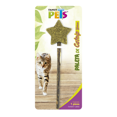 PALETA DE CATNIP C/PLUMA FANCY PETS