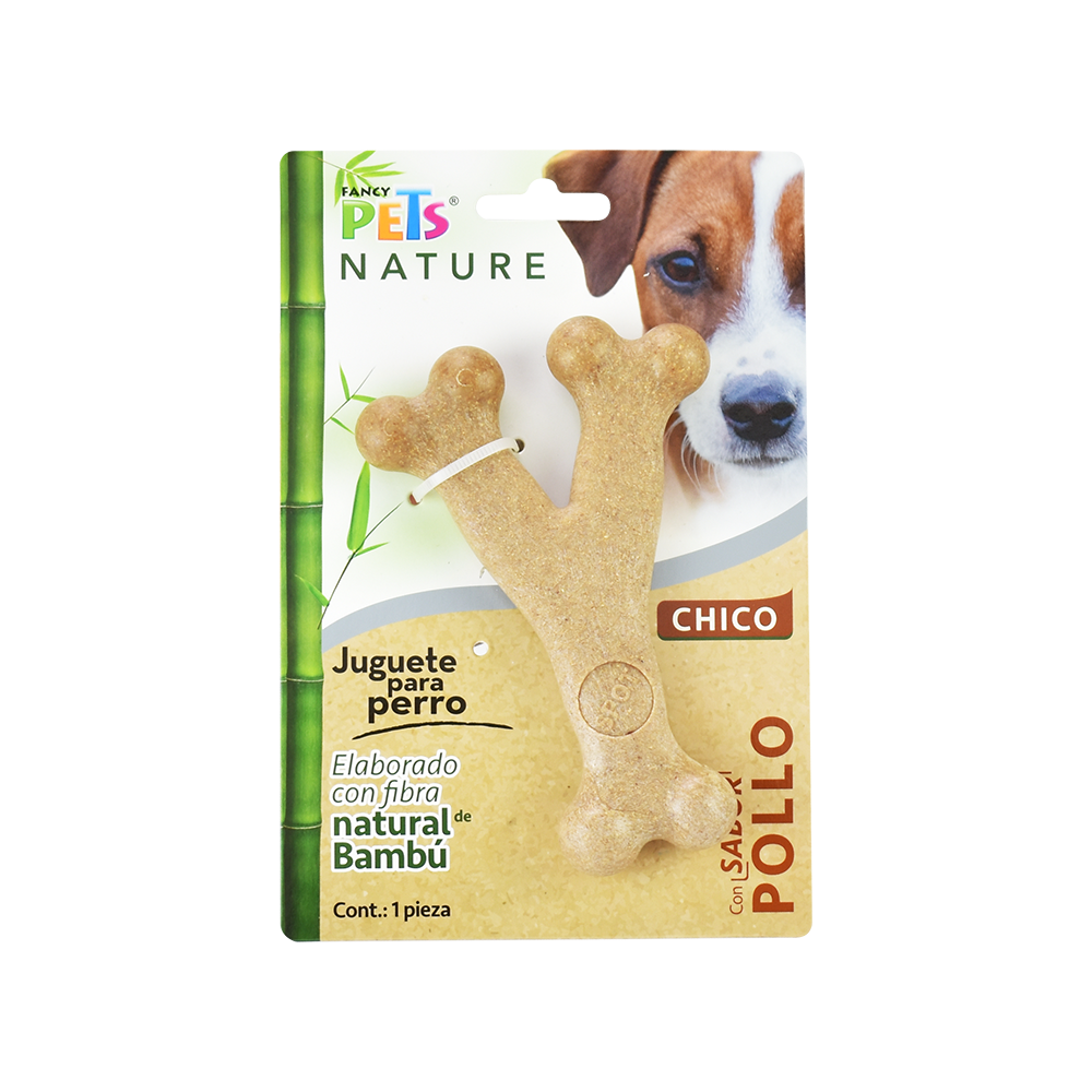 JUGUETE HUESO TRIPLE DE BAMBU NATURE FANCY PETS