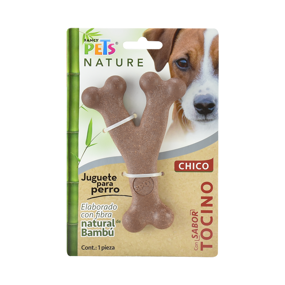 JUGUETE HUESO TRIPLE DE BAMBU NATURE FANCY PETS