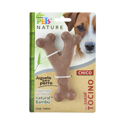 JUGUETE HUESO TRIPLE DE BAMBU NATURE FANCY PETS