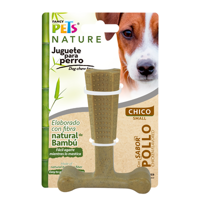 JUGUETE HUESO BAMBU PLUS SABOR POLLO FANCY PETS