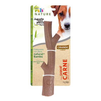 JUGUETE RAMA BAMBU PLUS SABOR CARNE FANCY PETS