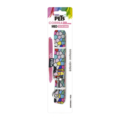 CORREA CH GEO GLASS P/PERRO GALERIA FANCY PETS