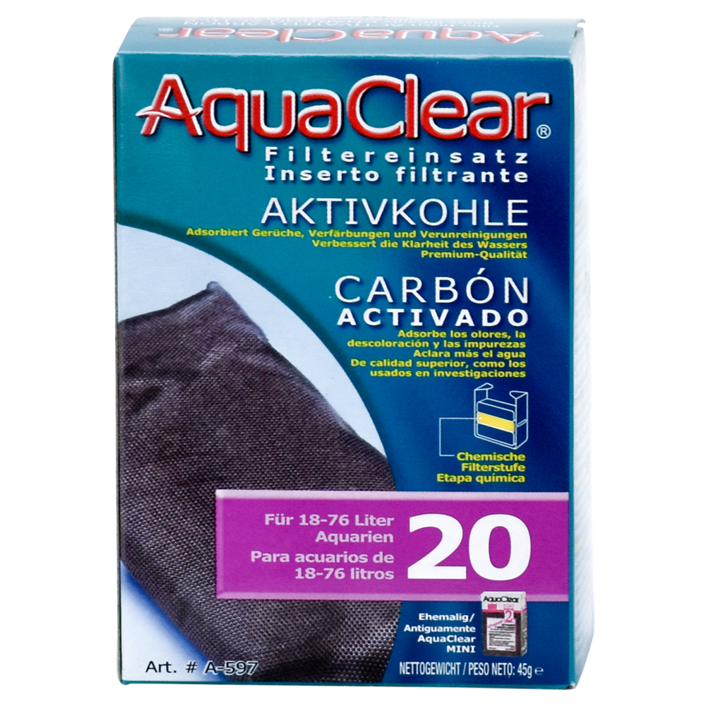 REPUESTO CARBON ACTIVADO AQUACLEAR MINI/200/500 HAGEN