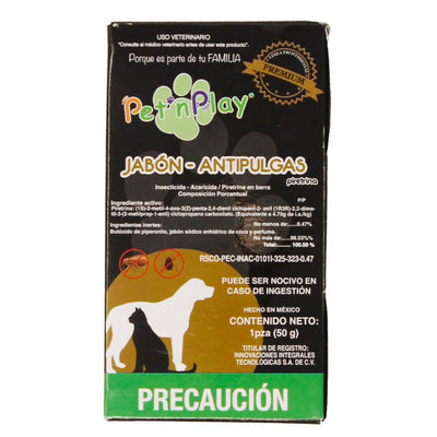 Pet´n Play Jabón Antipulgas Dermatológico Perros y Gatos