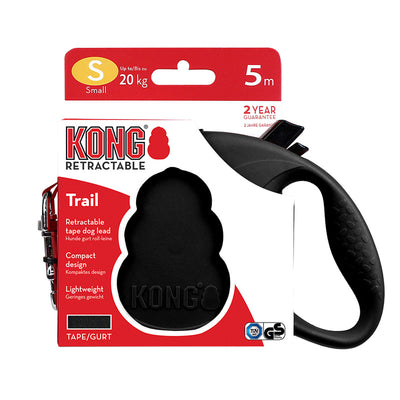 KONG Correa Retractil Trail Negra