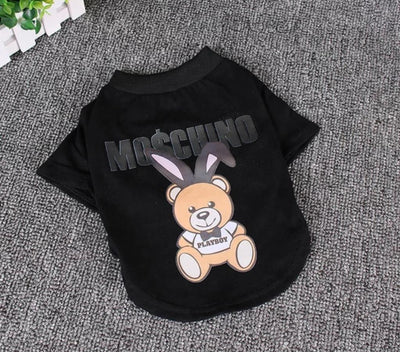 Paw Pets- Playera Moschino negro