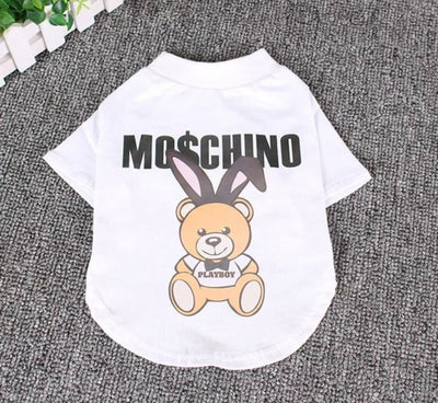 Paw Pets- Playera Moschino blanco