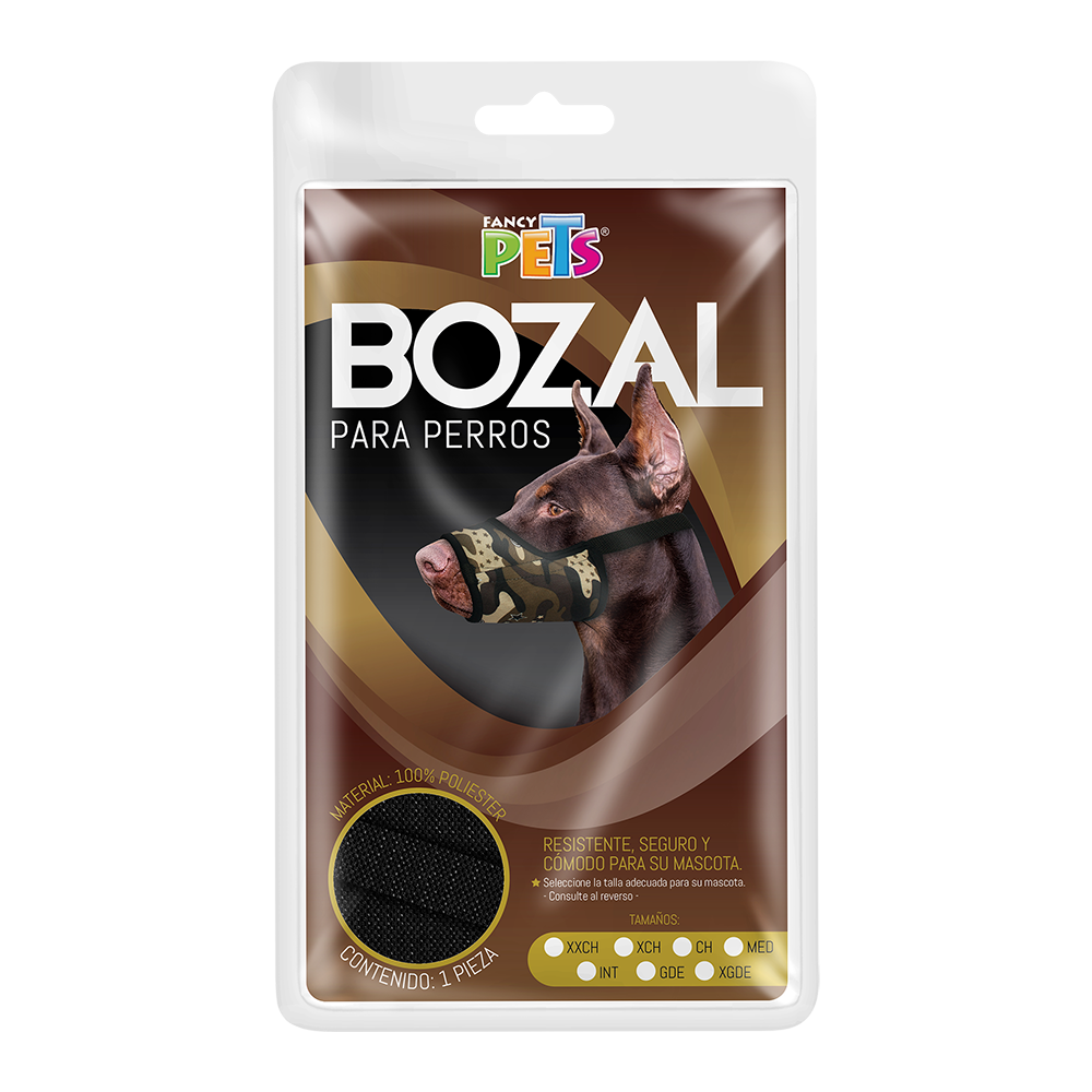 BOZAL C/FORRO DE MALLA FANCYPETS