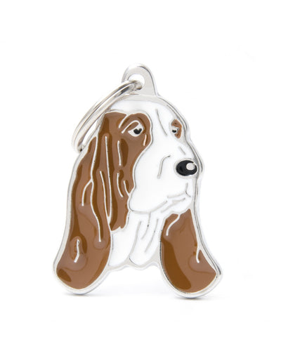 My Family Placa identificativa para nuevo Basset Hound