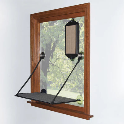 K&H Rascador de ventana EZ Mount Negro para gatos