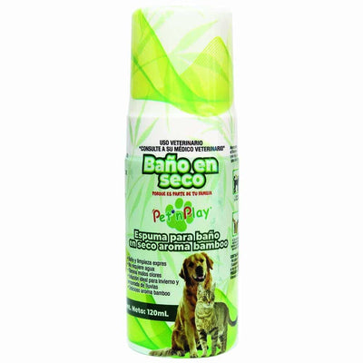 pet´n Play ESPUMA PARA BAÑO SECO PARA PERROS Y GATOS, BAMBOO 120ML