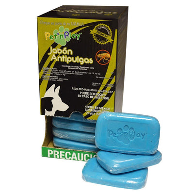 Pet´n Play EXHIBIDOR JABÓN ANTIPULGAS 24X4X50gr