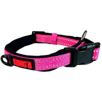 KONG Collar Suave de Nylon Rosa