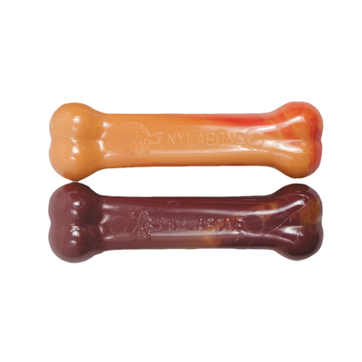 Nylabone Huesos Power Chew Frenz Hamburguesa Y Pie De Manzana 2-Pack