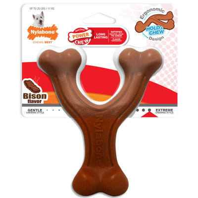 Nylabone Juguete Power Chew Wishbone, Bisonte