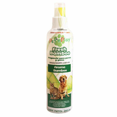 Pet´n Play PERFUME PARA PERROS Y GATOS, AROMA BAMBOO 250ML